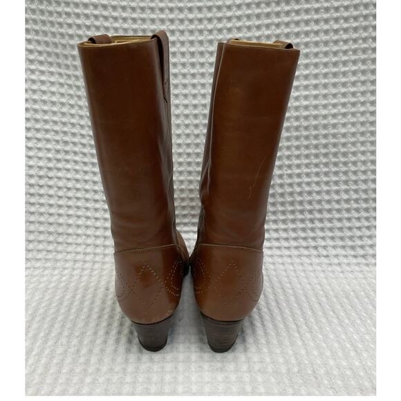 Vintage Gucci Riding Boots in Brown Leather - Size 6 - Picture 4 of 11